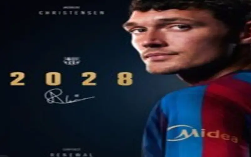 برشلونة يجدد عقد كريستنسن حتى 2028